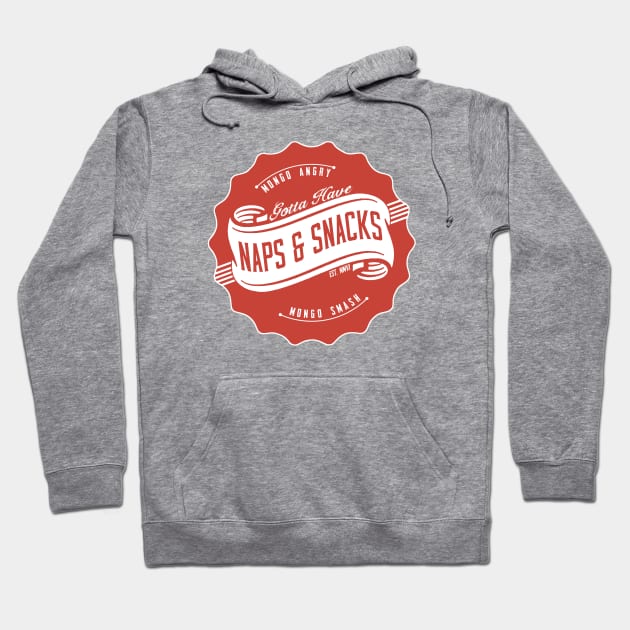 Naps and Snacks Hoodie by AngryMongoAff